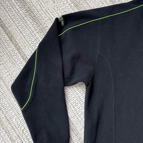 Arctic Cat Wear Fleece Jacket Mens Large Black Onyx 1/4 Zip Sweater Pullover - Picture 14 of 16